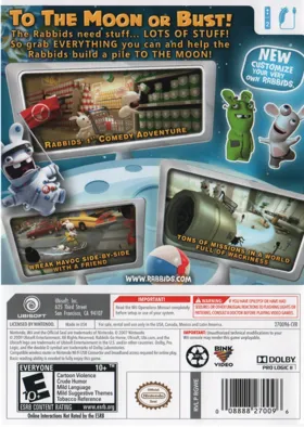 Rabbids Go Home box cover back